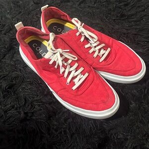 Cole Haan Men's Grand Pro Rally Canvas Sneaker Size 13 Red